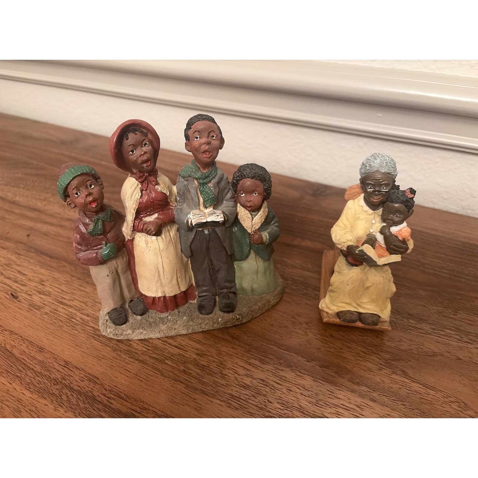 Vintage Afrocentric Figurine Bundle Martha Holcombe Carolers & Vantage Point