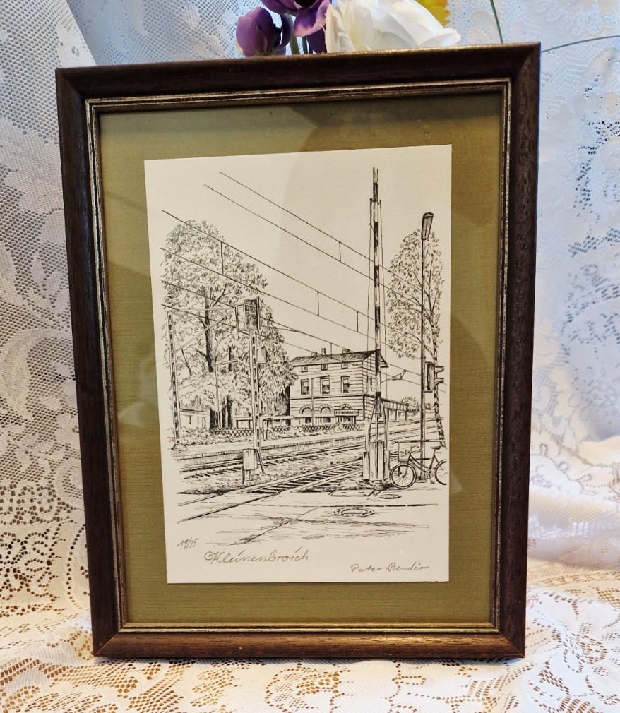 Picture etching station Kleinenbroich PETER BENDER signed limited 19/35