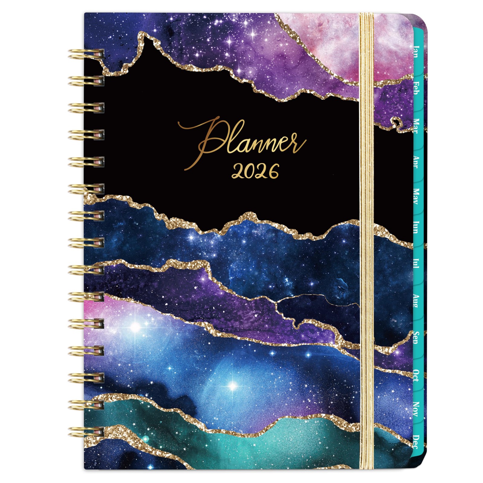 2026 Planner - Weekly & Monthly 2026, JAN 6.4" x 8.5", Dark Purple 