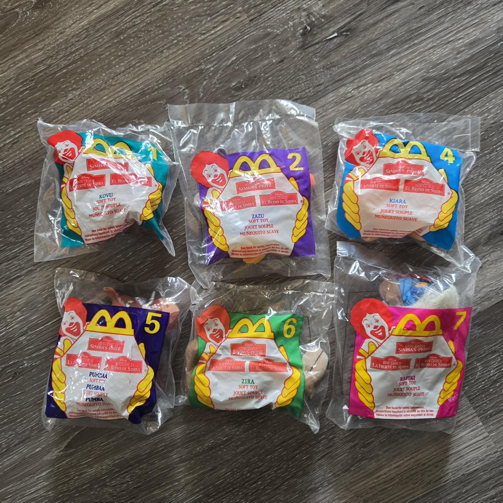 The Lion King 2  Simba's Pride NIP Lot Of 6 McDonald's 1998