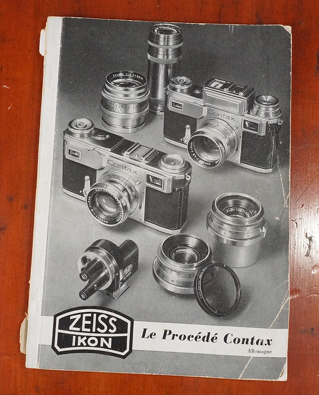 ZEISS CONTAX PRODUCT CATALOG, 11/38, IN FRENCH/226678