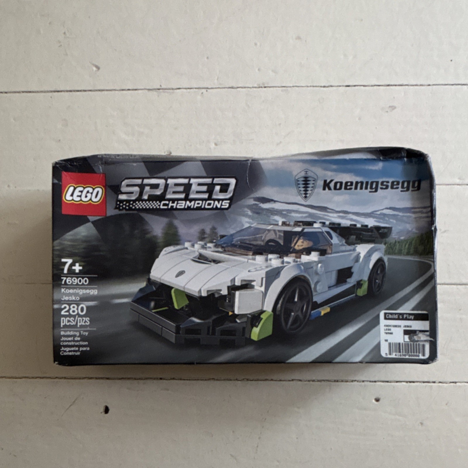 LEGO Speed Champions Koenigsegg Jesko 76900 Complete Set 280 Pieces