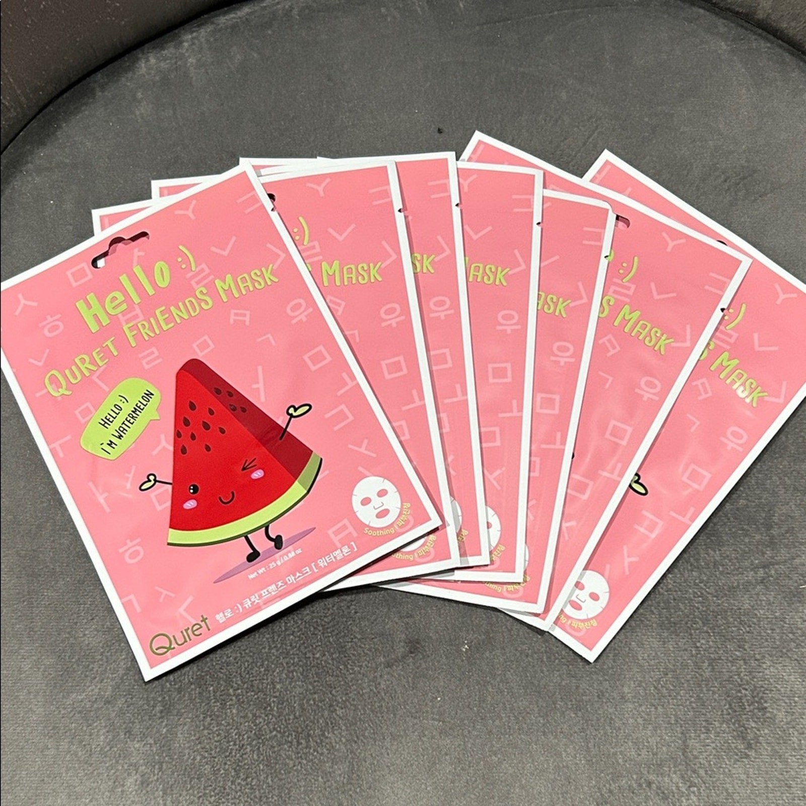 7 watermelon sheet face masks