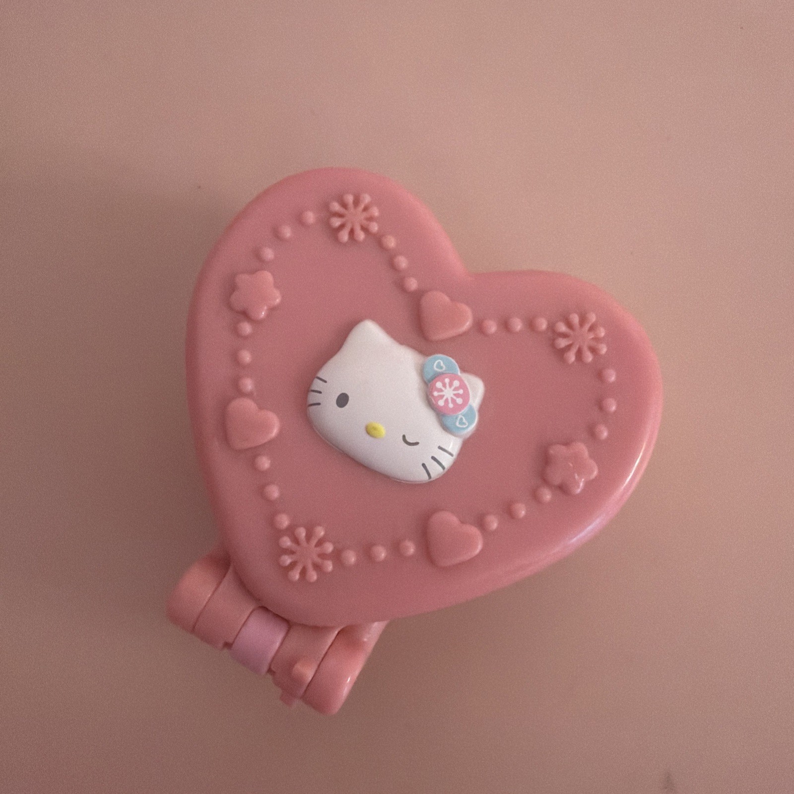 Vintage 2002 Hello Kitty Folding Compact Pop Up Brush Mirror McDonald's Toy