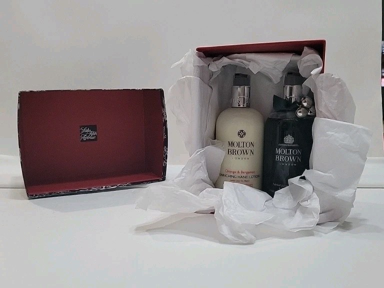 MOLTON BROWN London Hand Wash & Lotion Set Orange Bergamot Juniper Pine 10oz NEW