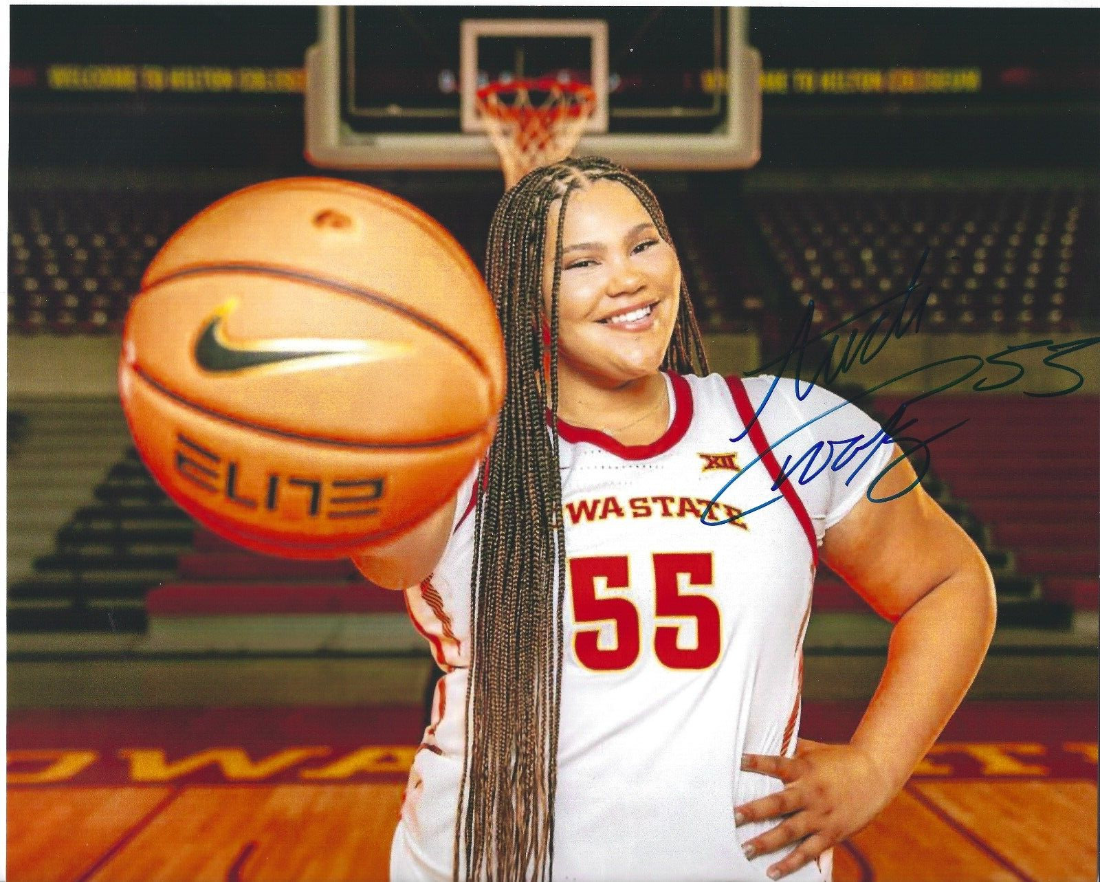 AUDI CROOKS Signed 8.5 x 11 Photo Signed REPRINT Basketball IOWA STATE CYLONES