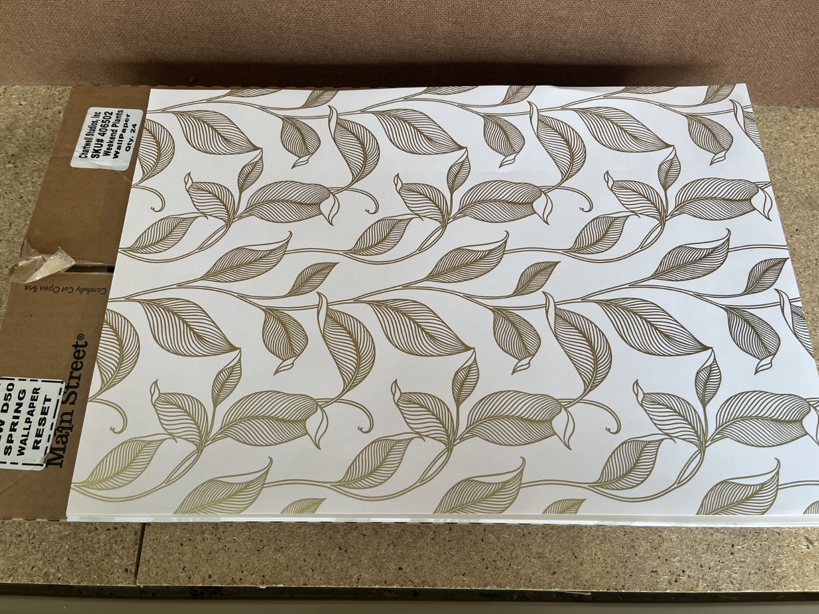 24 Pack Main Street Wallpaper 16 x 11 Sheets Weekend Plants 406502 Peel & Stick