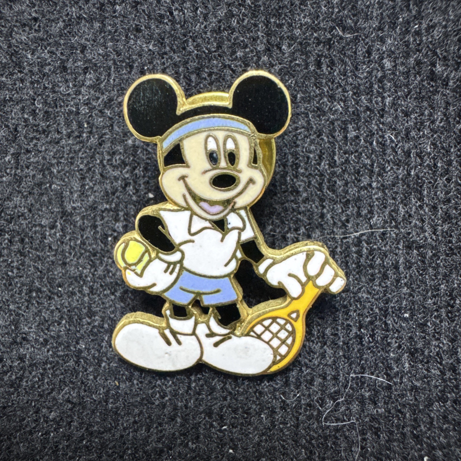 Vintage Disneyland / Disney World ~ Tennis Mickey Mouse ~ Disney Parks Pin Micro