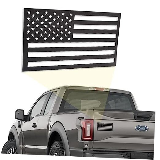 GRITKULTURE American Flag Perfect-Cut Super Magnet 2 Pack for Trucks, Cars, 