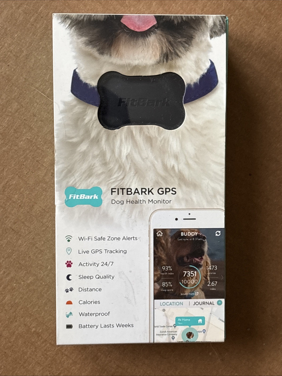 FitBark Health & Location Pet Tracking Smart Collar Device 7001025 Black New