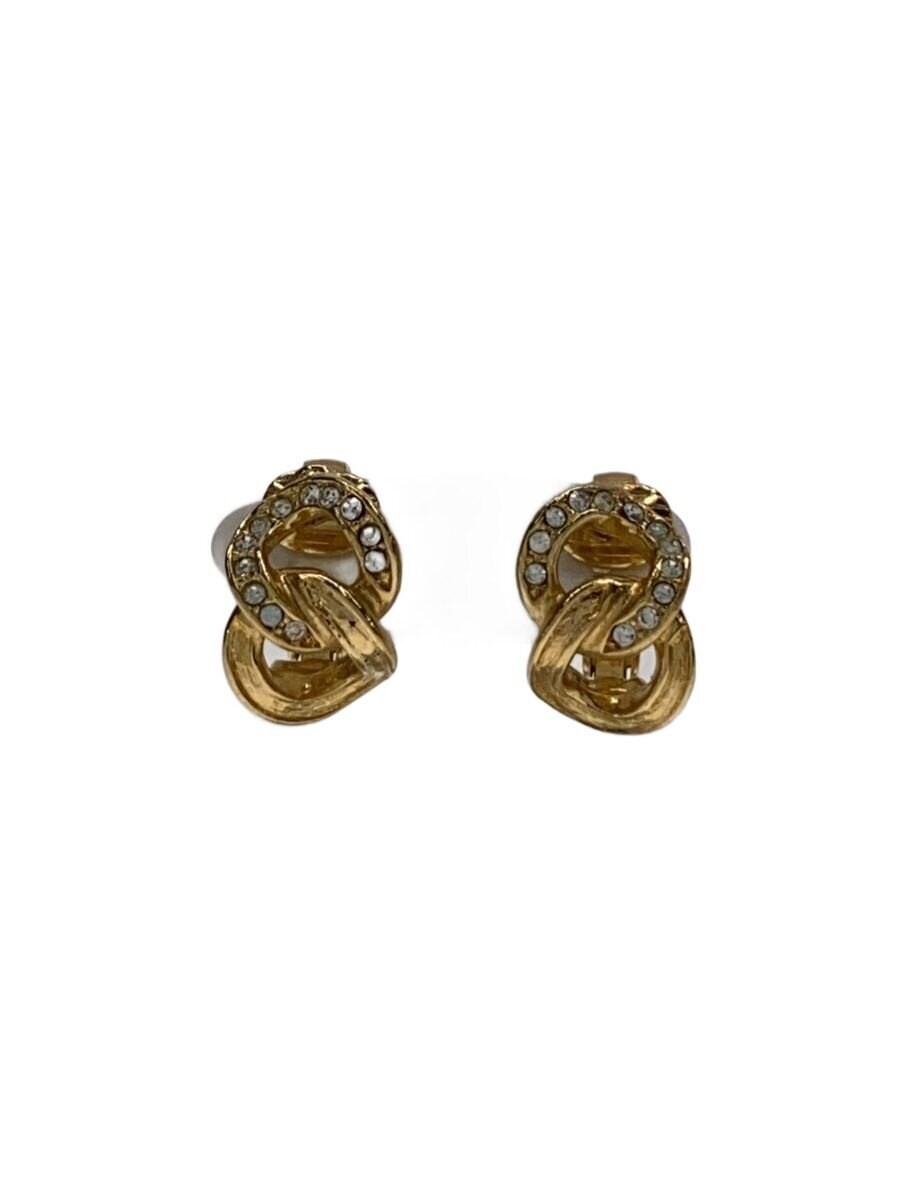 Christian Dior Earrings Color Stone Gld Women'S M1l45