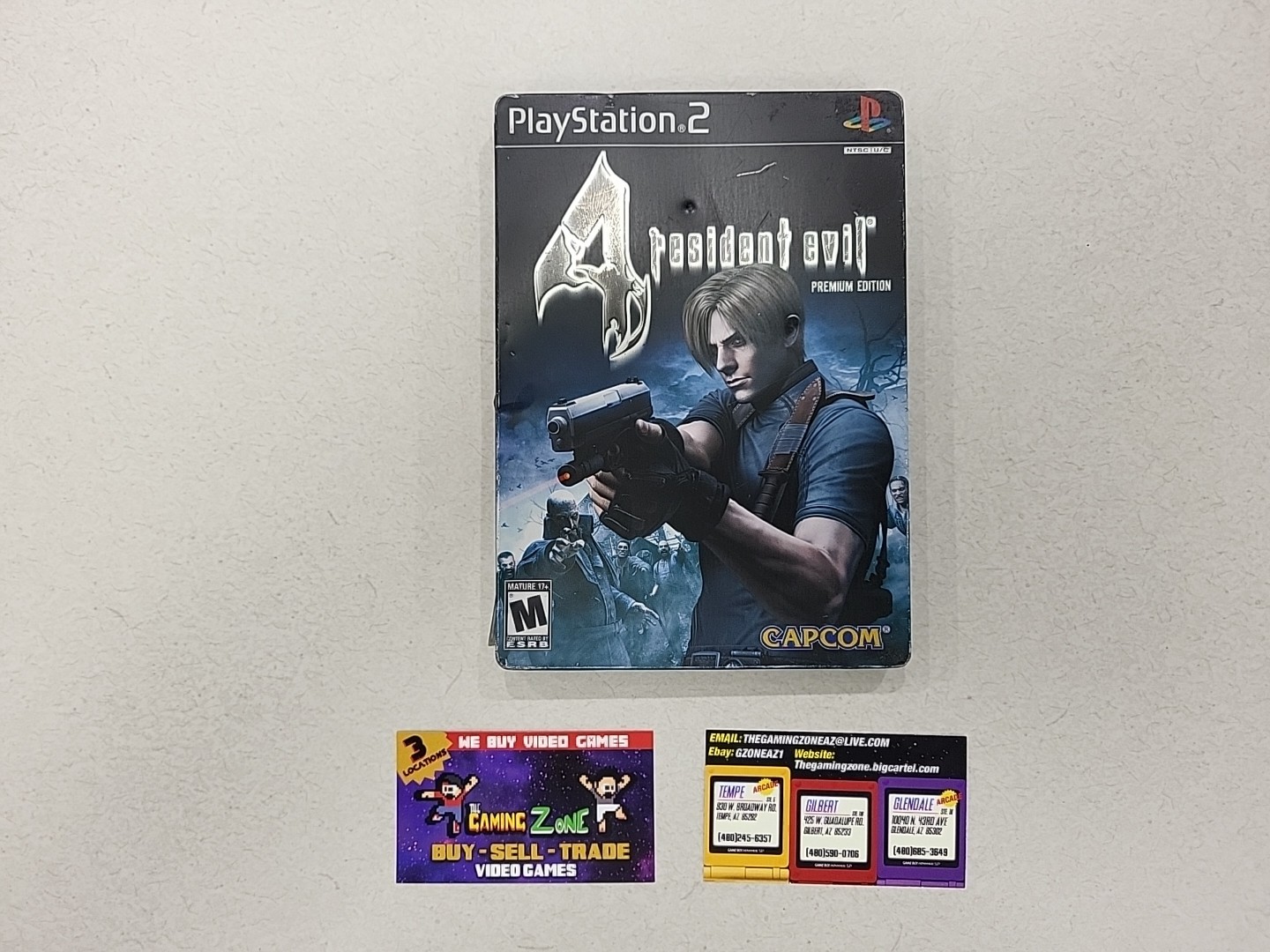 Resident Evil 4 Premium Edition Steelbook Only + Mini Guide!! Damaged