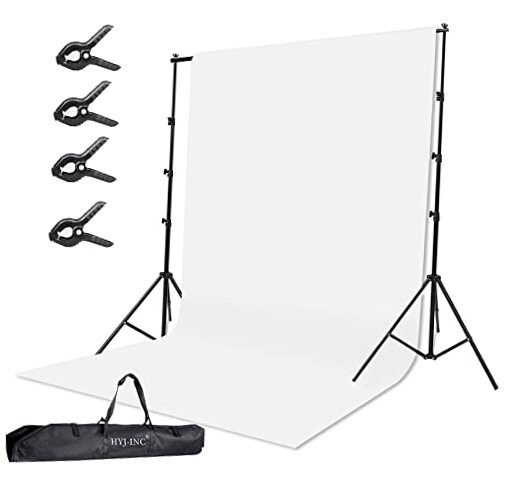 Photo Background Support System With 10 x 10ft Backdrop Stand Kit,10 x12ft 