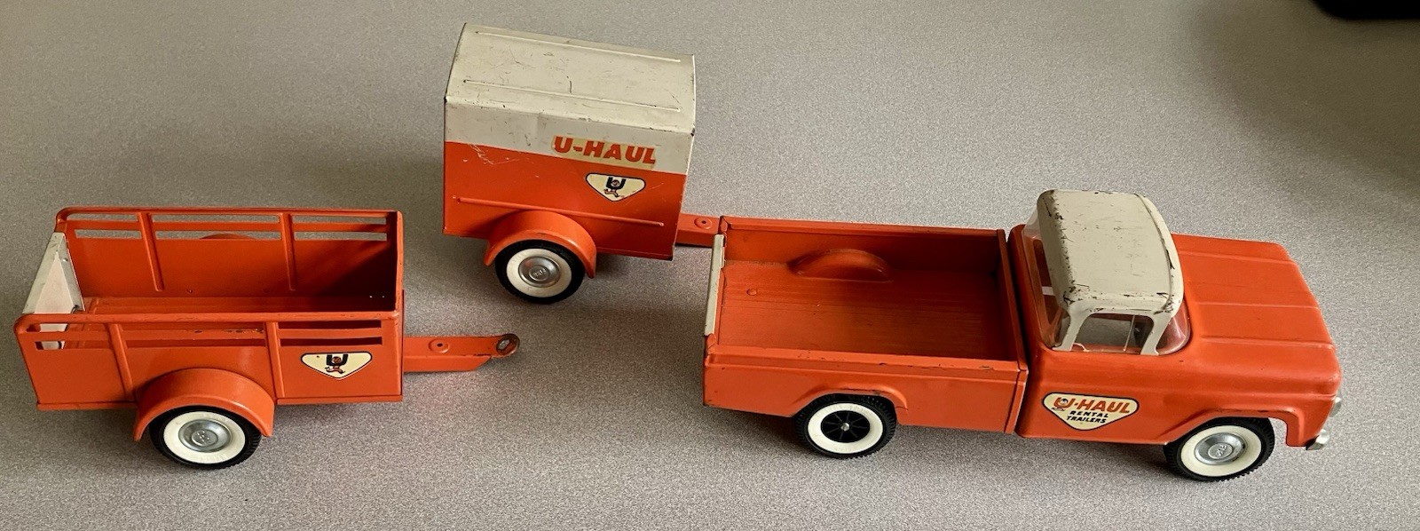 VTG 1960’s NY- Lint Ford U- Haul Truck With Trailers Set