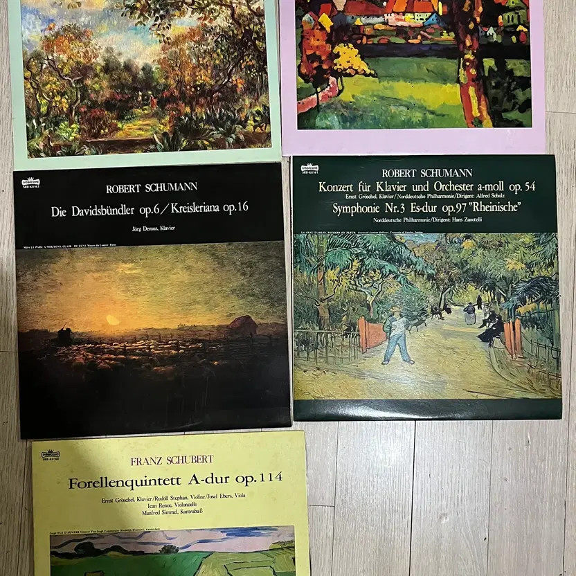 Schubert Schumann Mendelssohn Classical 5 LP Set New Sealed