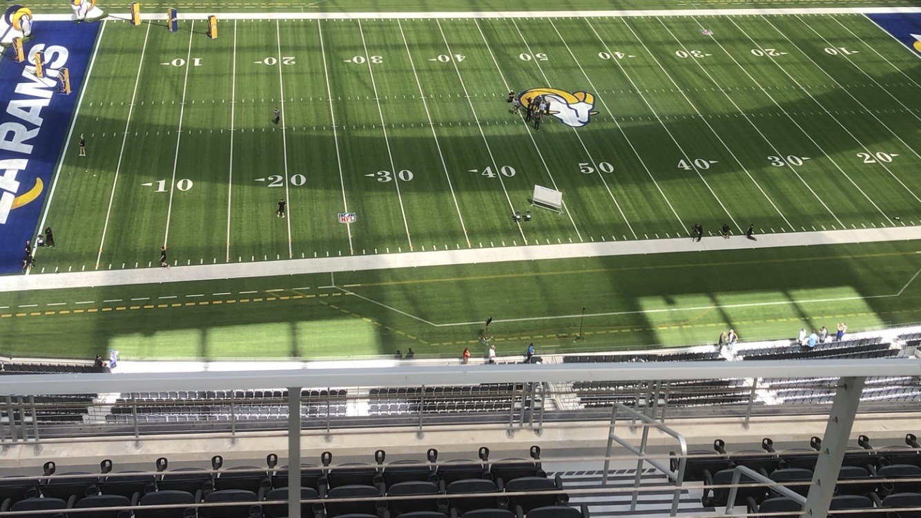2 Second Row Aisle Tickets Tampa Bay Buccaneers at LA Rams Section 512- 11/23/25