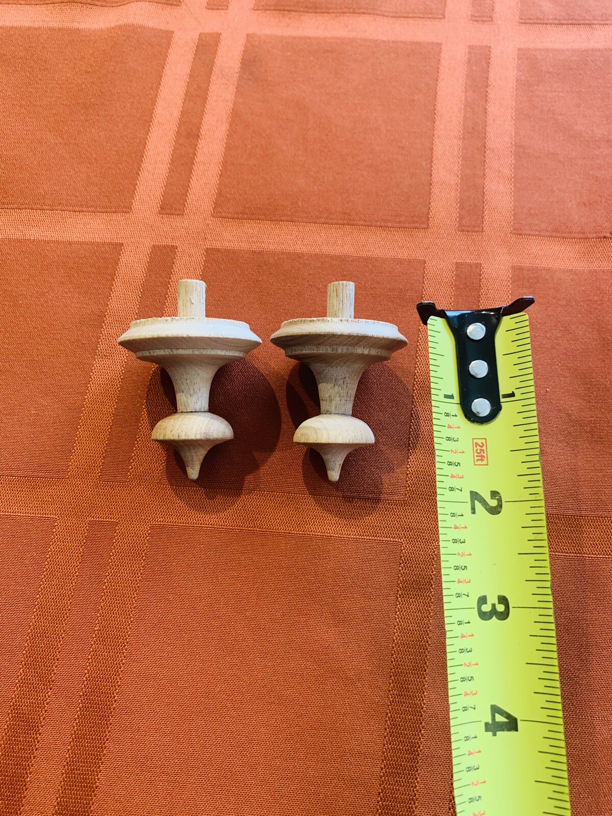 Antique Railroad cuckoo clock - Small finials. New- Set Of Two.