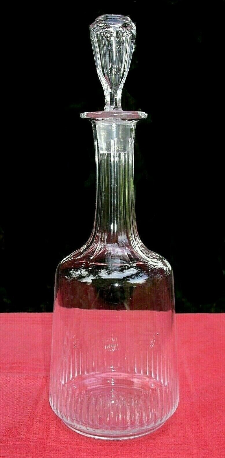 BACCARAT WINE USA US DECANTER CARAFE A VIN EAU CRISTAL TAILLÉ COTES CREUSES AF
