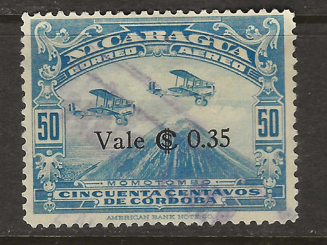 NICARAGUA Classics...Sc #C29...Used w THIN...1932...SCV $35.00