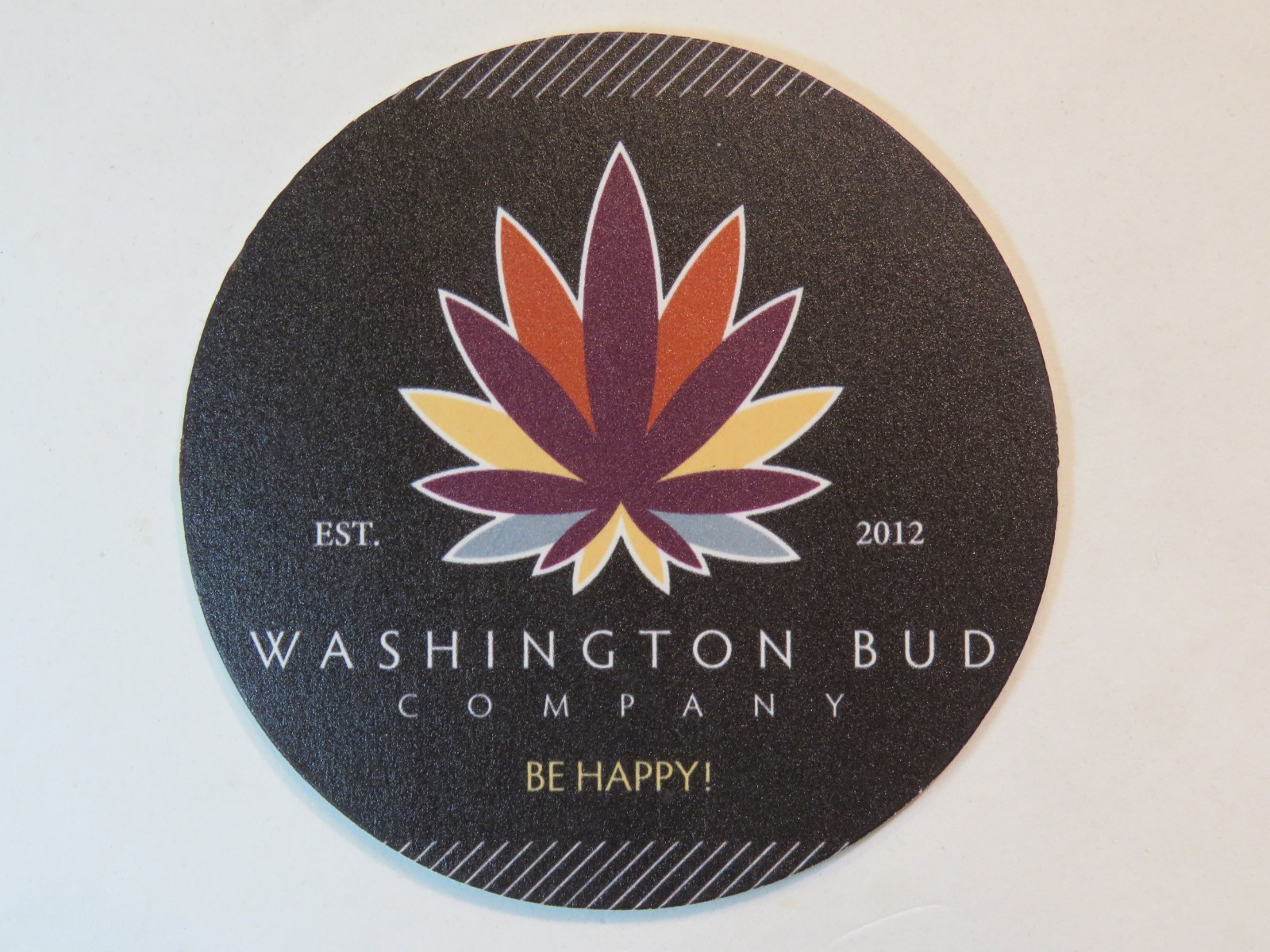 Beer Coaster ~ WASHINGTON BUD Co Since 2012 - Cannabis, Marijuana Dispensary