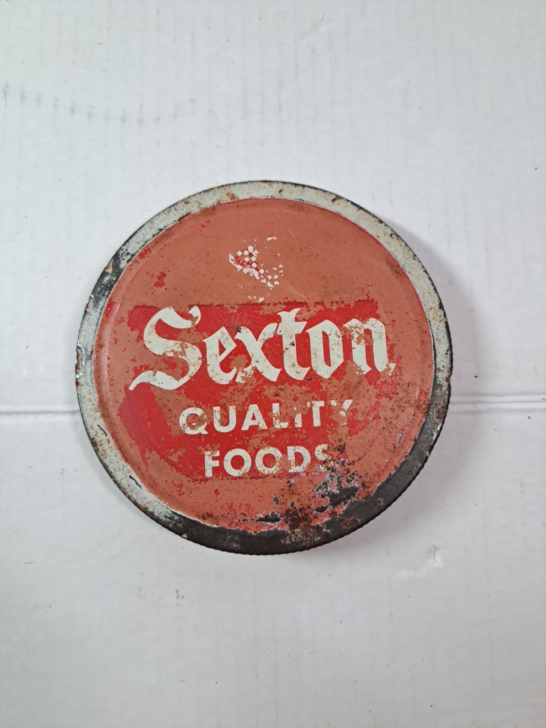 Vintage Sexton USA Quality Food Jar Lid Collectible 