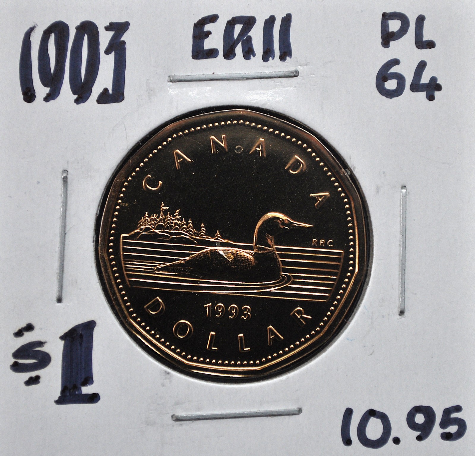 1993 Canada $1 Prooflike Loonie