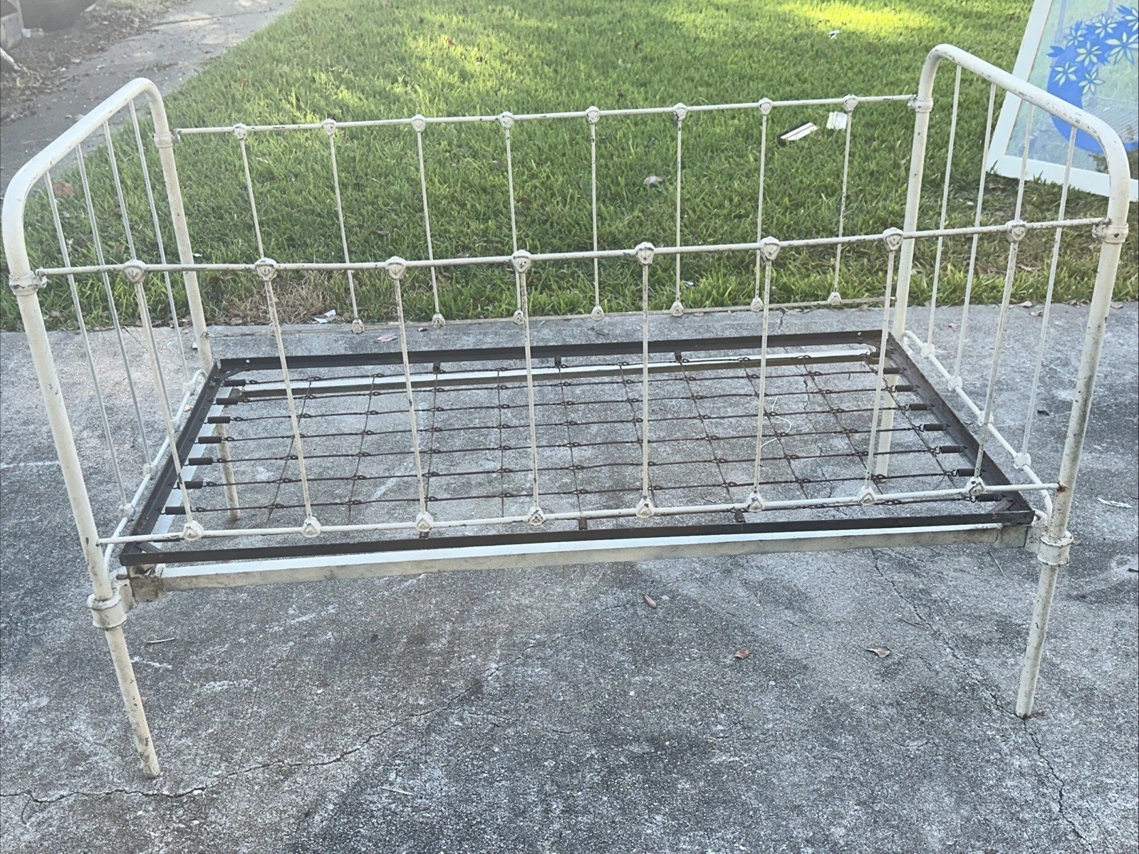 Antique Victorian Iron Baby Crib