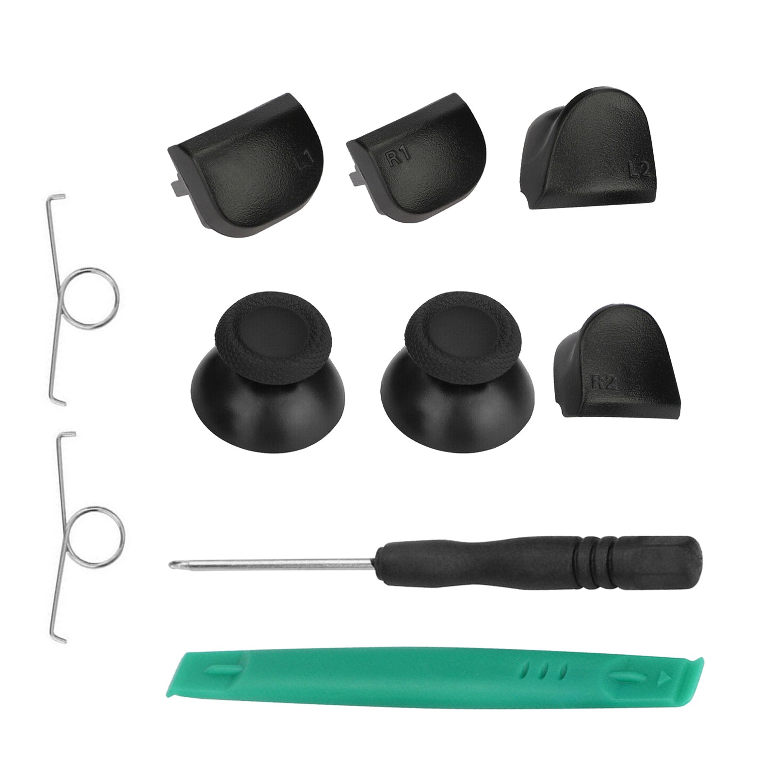 Controller Thumb Grips L&R Buttons Spring Pry Kit for PS5 V1 DualSense Gamepad