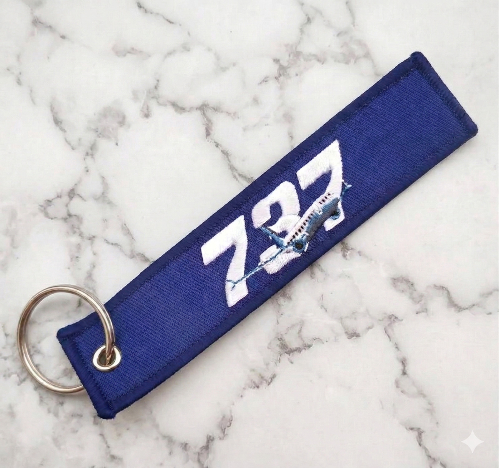 Boeing 737 Aviation Keychain ☆ Pilot Airline Crew Airplane Luggage Tag! Bag Tag!