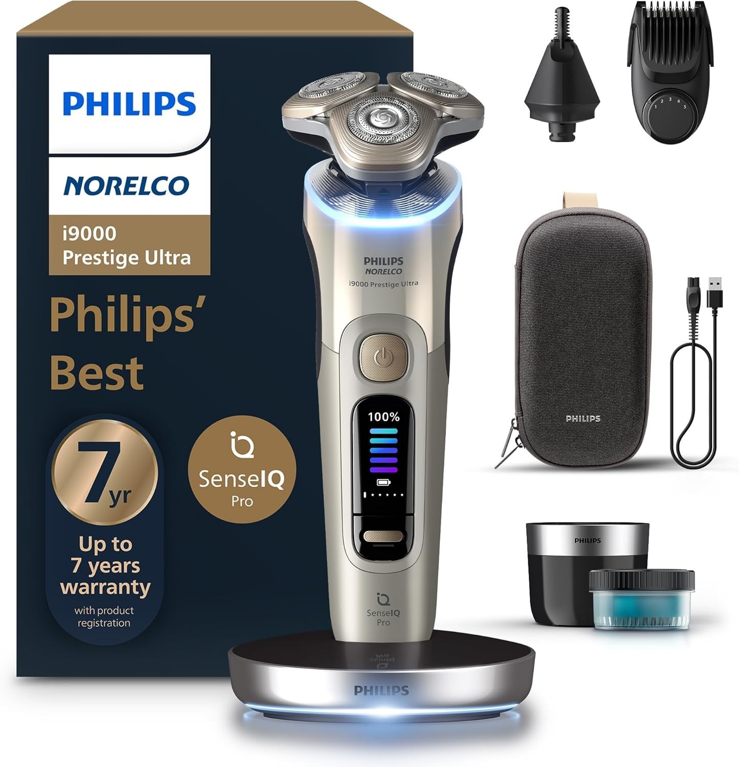 🔥 Philips XP9403/88 Norelco i9000 Prestige Ultra Electric Men's Shaver SenseIQ