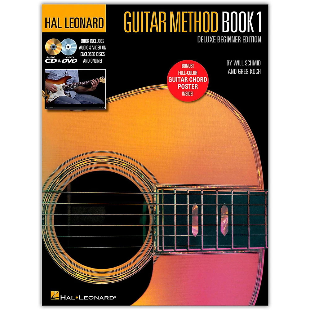 Hal Leonard Guitar Method Book 1 Deluxe Beginner Edition - B/DVD/CD/Audio/Video