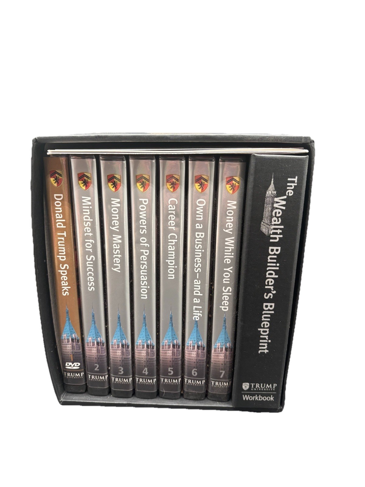 Donald Trump University. The Wealth Builder's Blueprint. Box Set DVD’s & Book