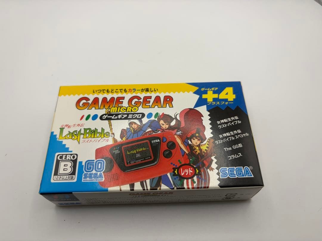 Sega Game Gear Micro Mini Red 4 collection Games Preloaded Japan Used