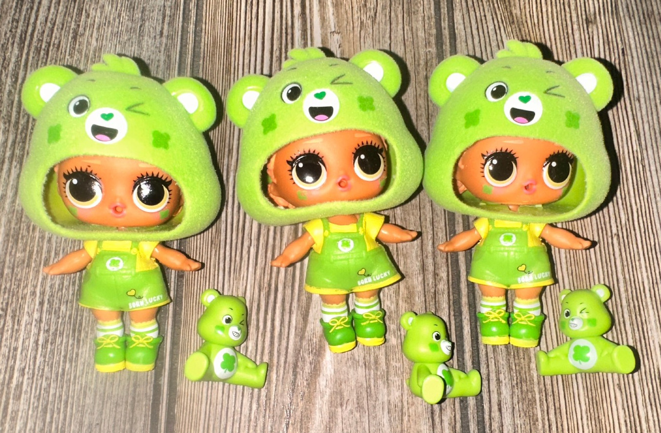 3 LOL Surprise Loves Care Bears Green Good Luck Bear