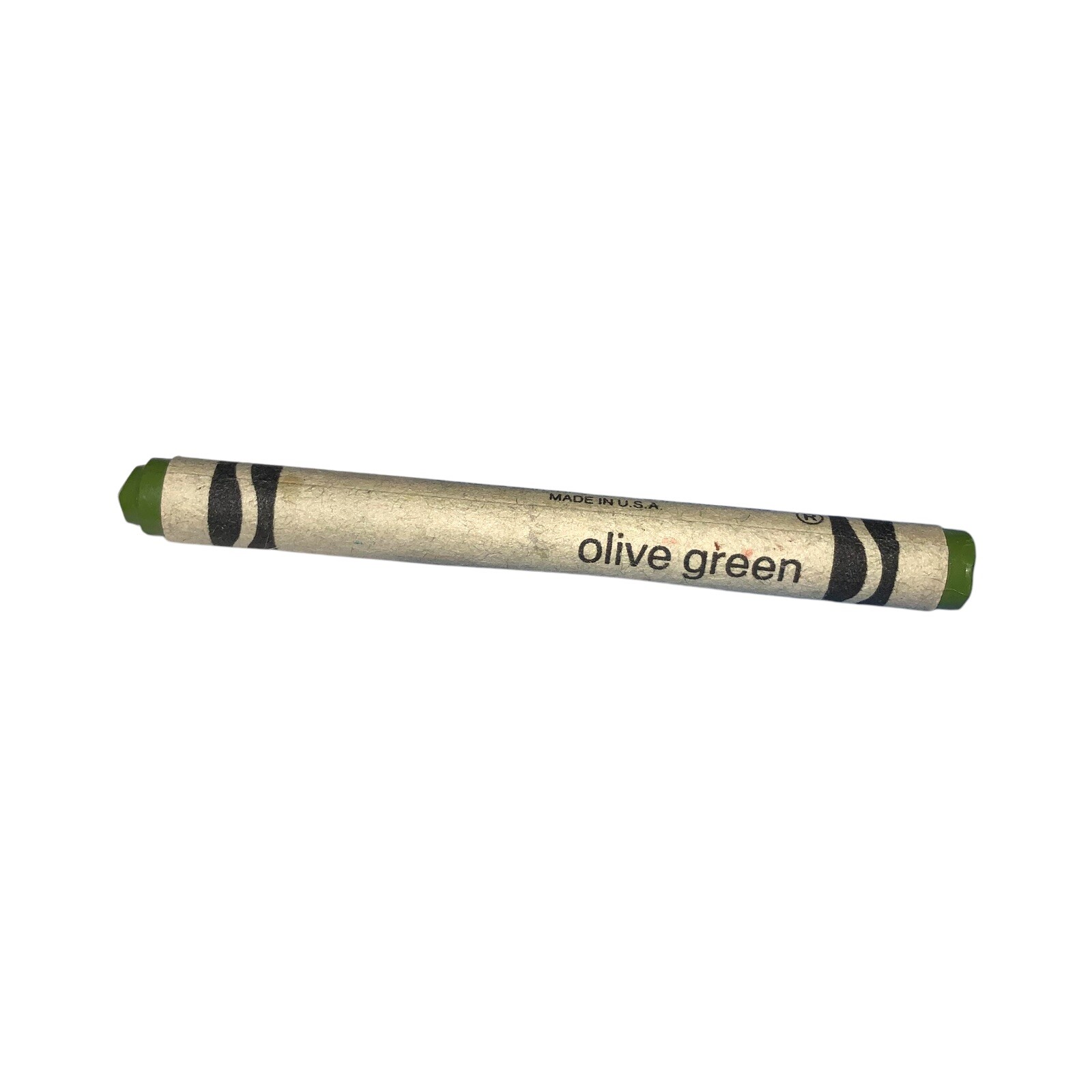 Crayola Crayon - Olive Green - Binney & Smith Retired Rare Color Vintage