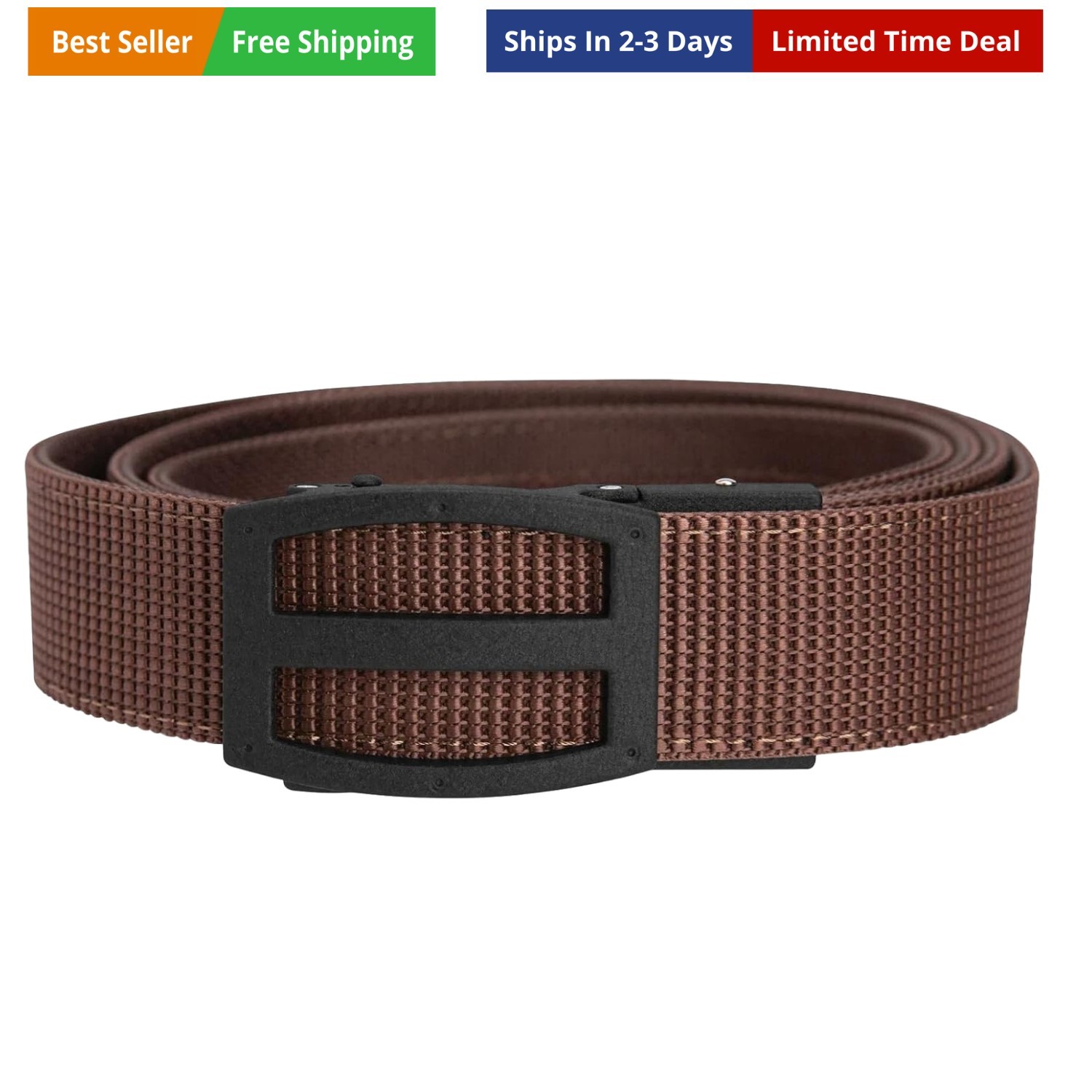 Titan Ratchet EDC Tactical Gun Belt – 1.5" Micro-Adjustable Strap, Quick-Rele...