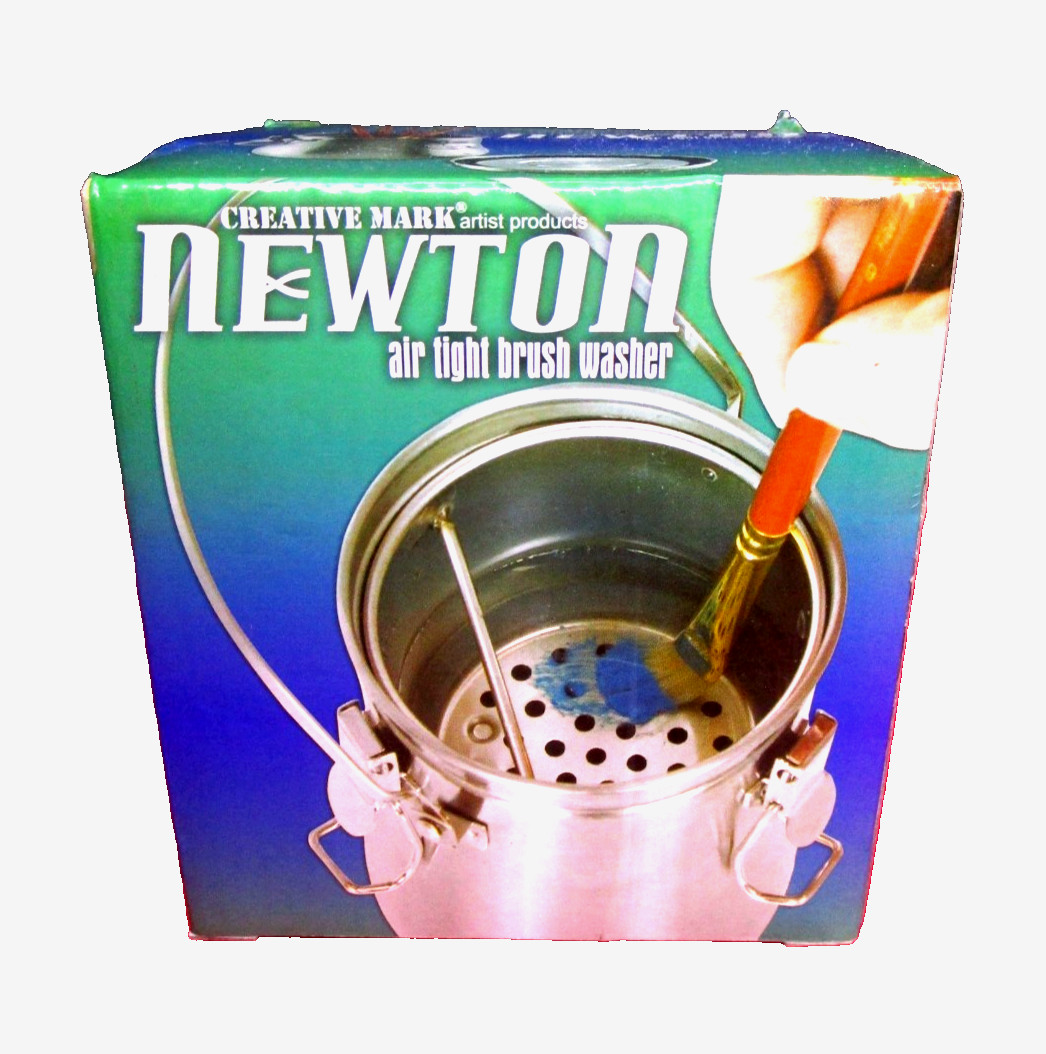 NEW~Newton Air-Tight Stainless Steel 550ml Deluxe Brush Washer & Cleaner~Artist