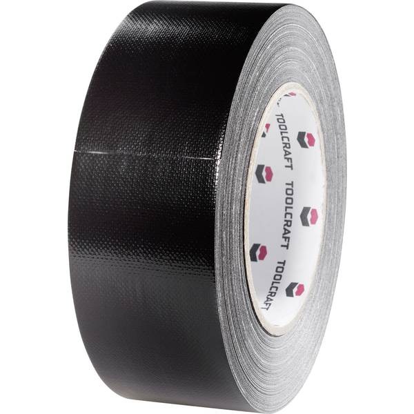 TOOLCRAFT 54B48L20SC Black Gaffer Fabric Ribbon (L x W) 20m x 48mm 1pc