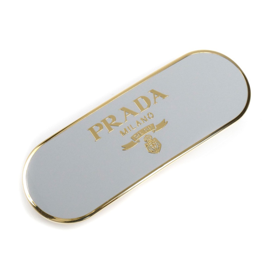 PRADA GP Logo Barretta Hair Clip Accessories 1IF022 Women Used KOER-0