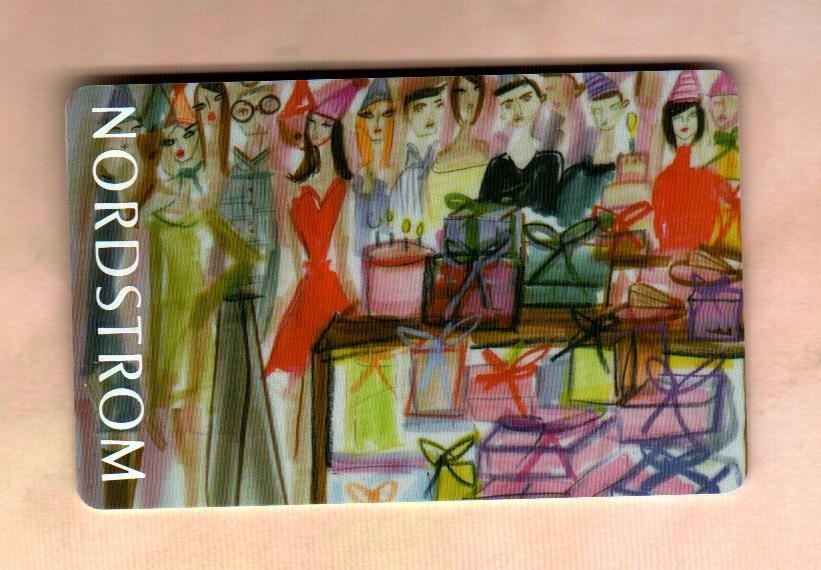 NORDSTROM Birthday Party ( 2018 ) Foil Gift Card ( $0 ) V1