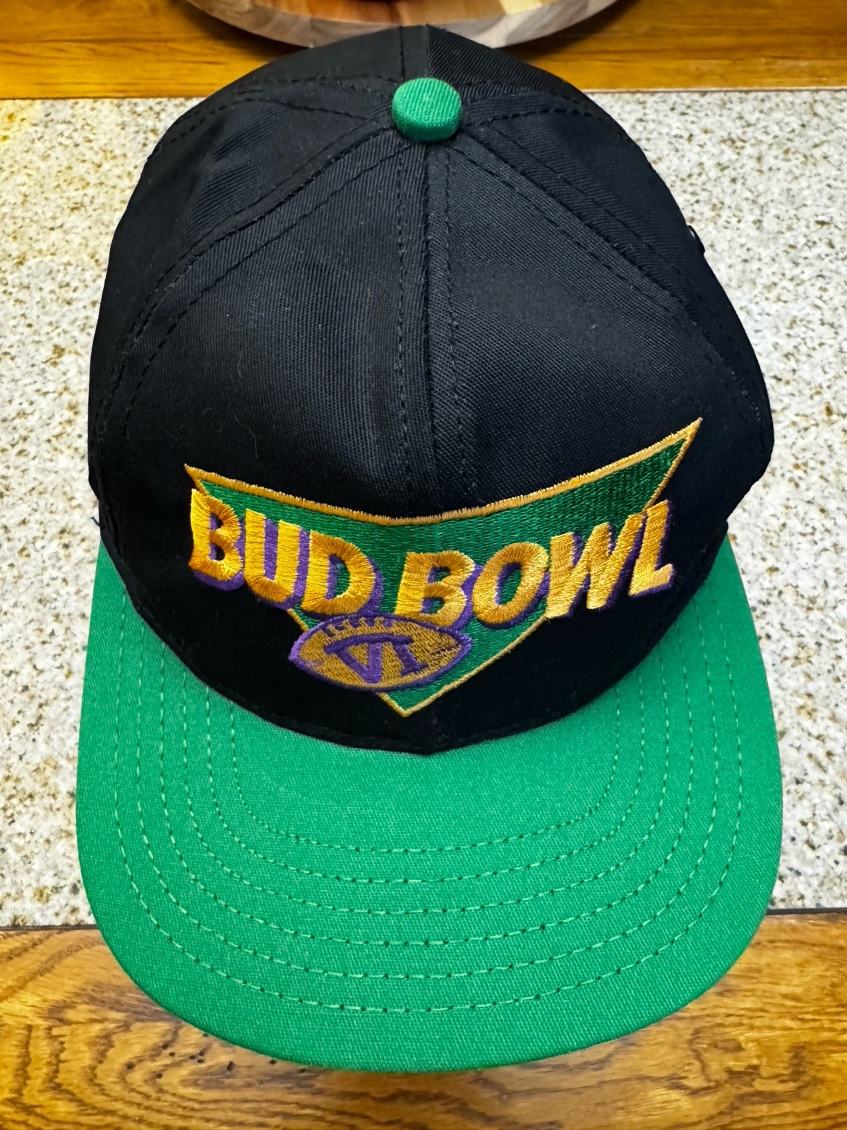 Vintage Bud Bowl VI 1994 Beer SnapBack Hat Cap Budweiser Beer NWOT