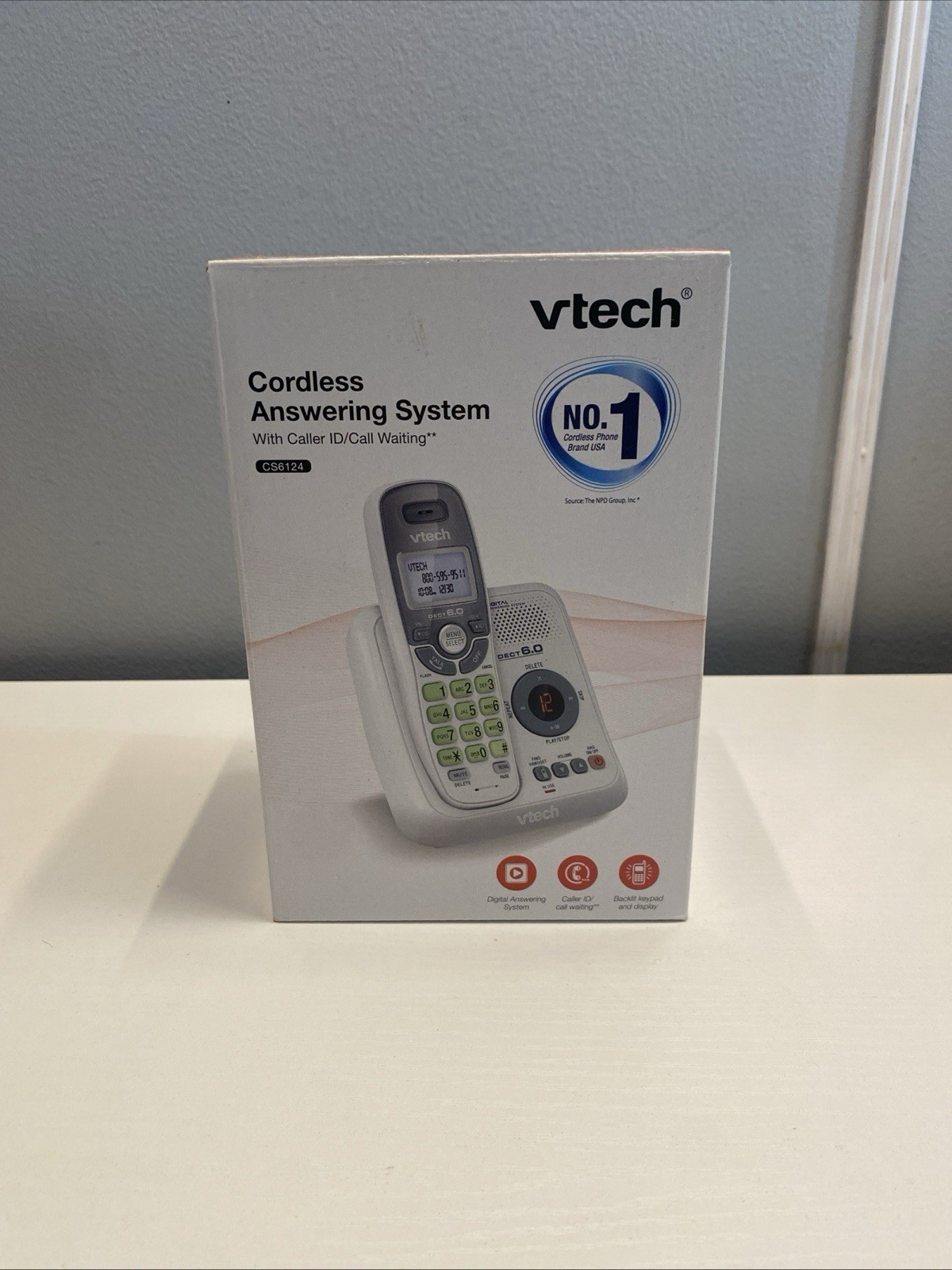 VTech CS6124 Single Line DECT 6.0 Cordless Phone