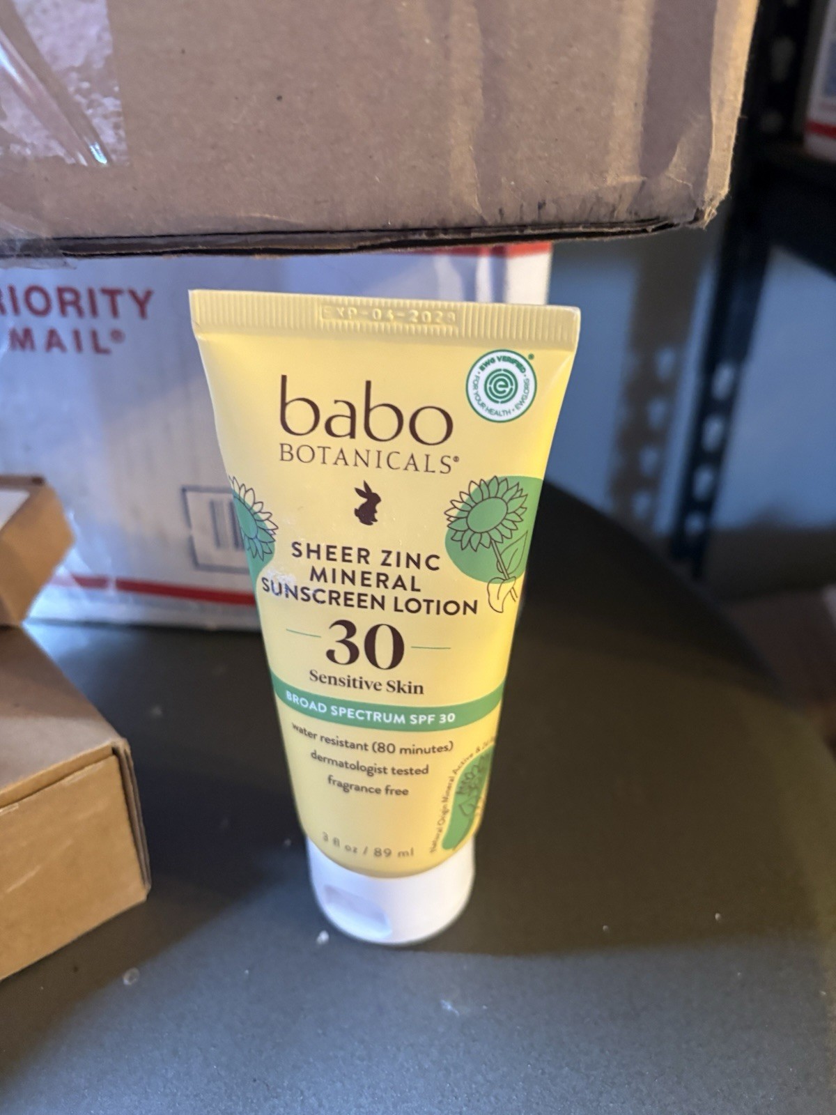 babo Botanicals Sheer Zinc Mineral Sunscreen Lotion, Sensitive Skin-SPF 30-3 oz