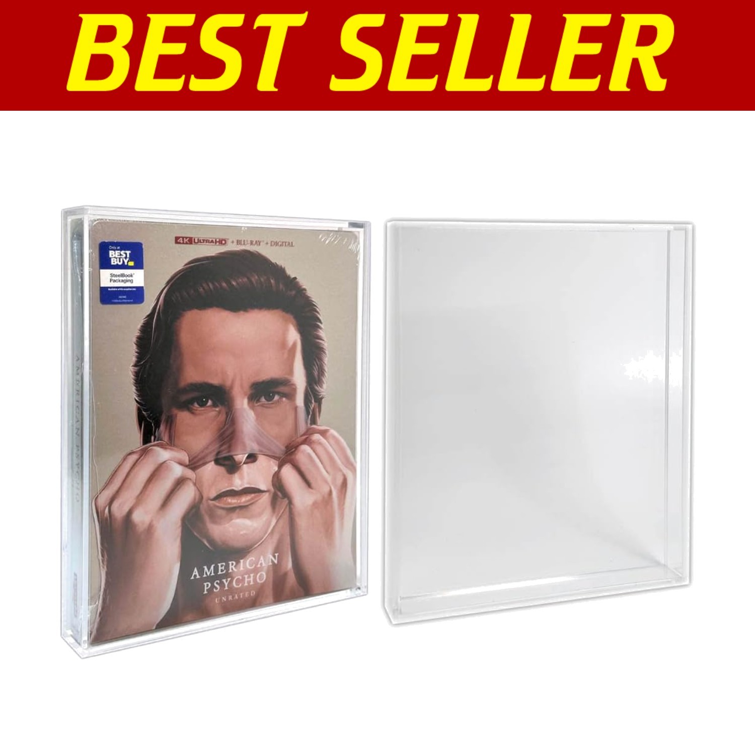 Museum-Quality Acrylic Display for 4K Blu-Ray & Steelbook Collections - 2 Pack
