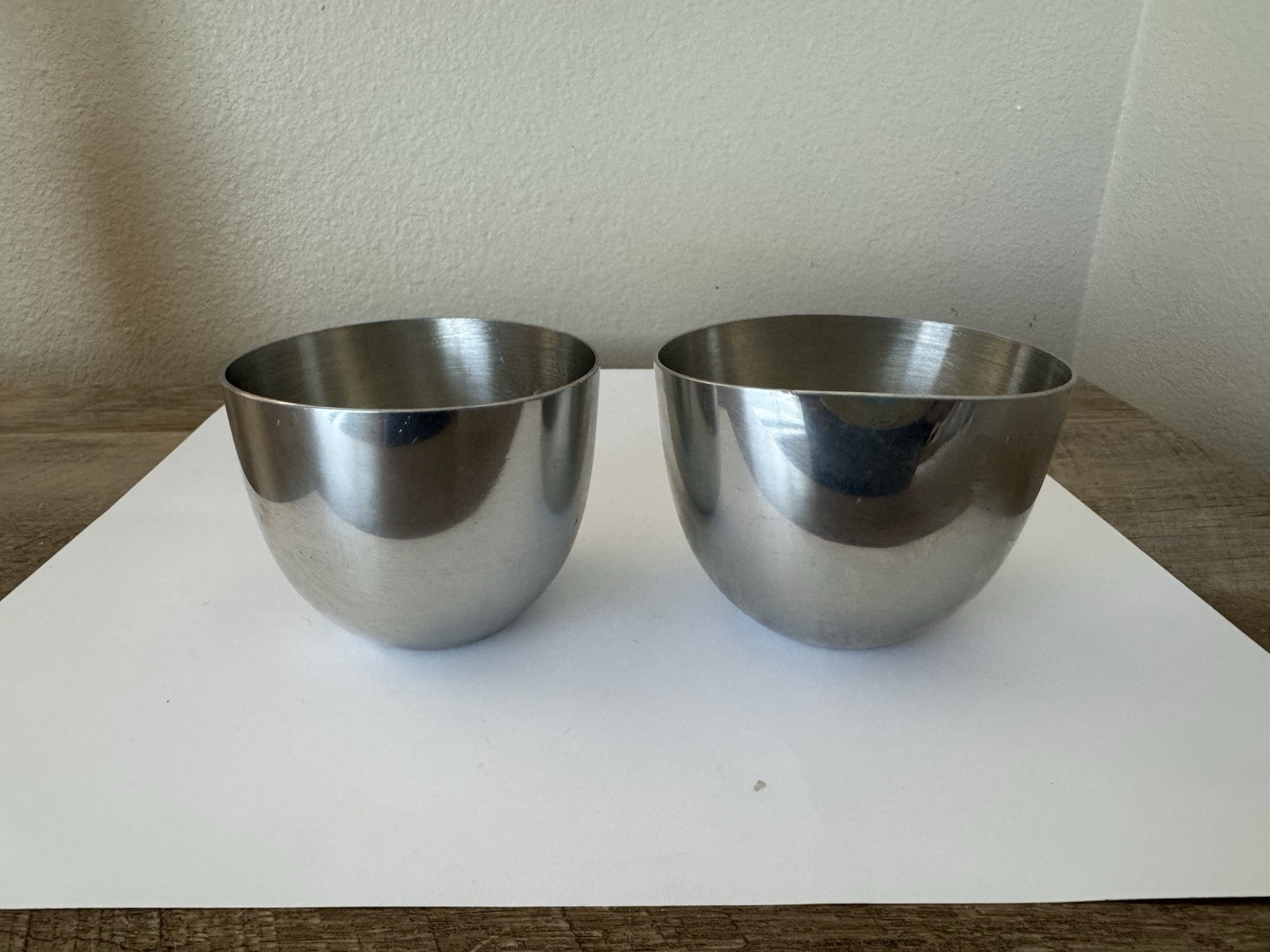 Vintage Kirk Stieff Pewter Thomas Jefferson Monticello Cups P50 Set Of 2
