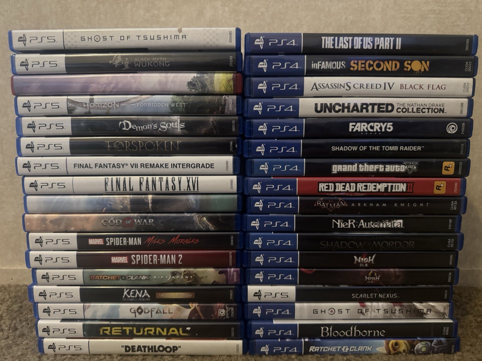 Sony PlayStation PS4 & PS5 Action/Adventure RPG Game Lot Marvel Ratchet & Clank