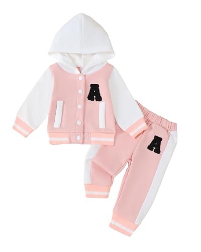 Infant Toddler Baby Girl Clothes Long Sleeve Graphic Hoodie 3-6 Months Pink