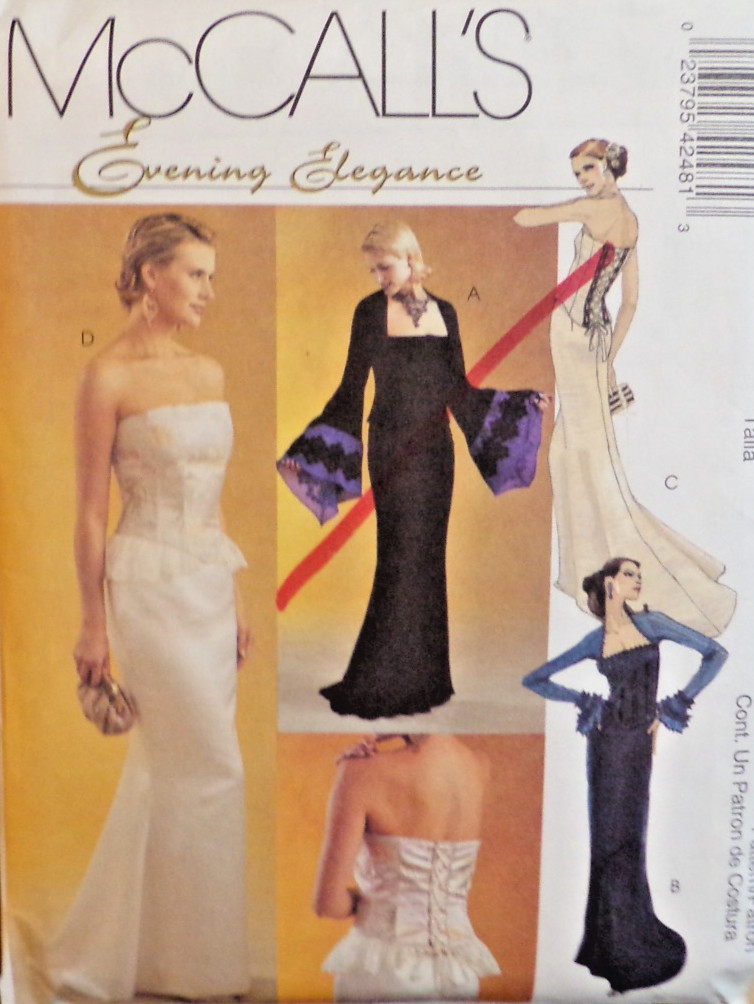 McCall's Sewing Pattern 4248 Misses Top and Skirt Evening Elegance Size 6-12 UC