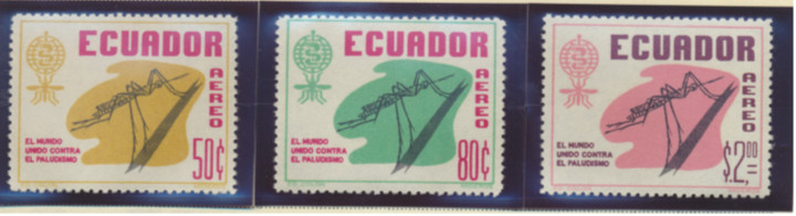 Ecuador Stamps Scott #C401 To C403, Mint Never Hinged