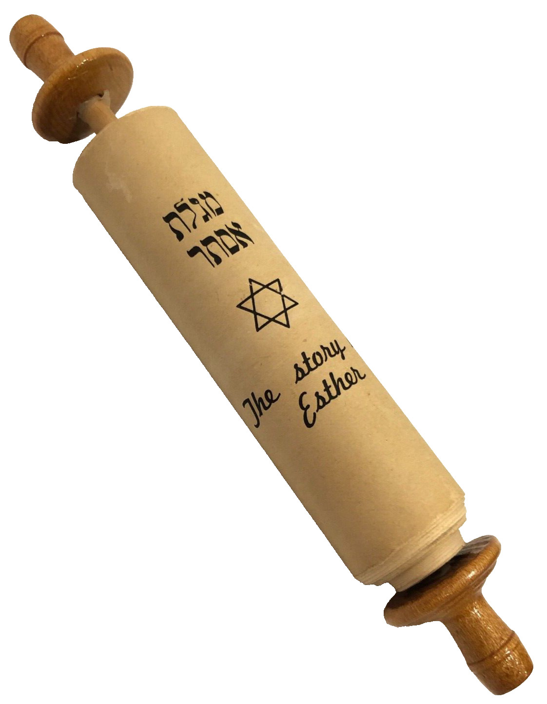 Vintage Jewish Hebrew Megillah The Story Of Ester Scroll Judaica Judaism Israel